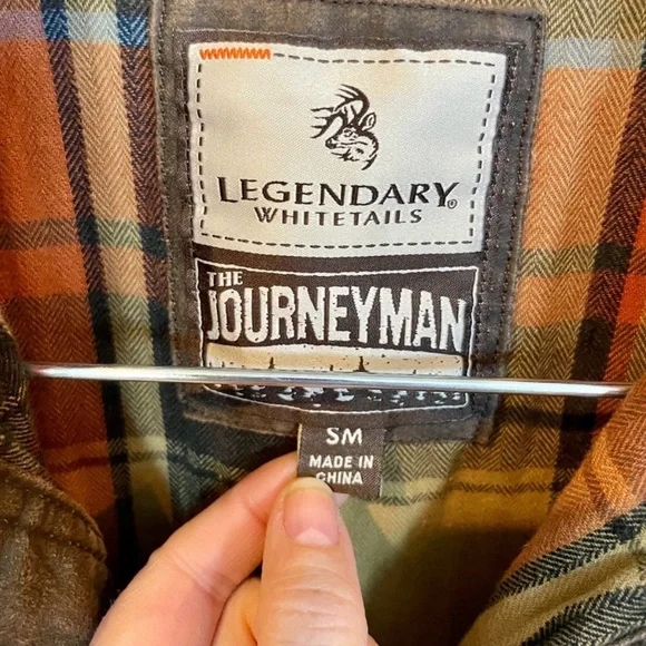 NEW~Legendary Whitetails jacket Journeyman waxed cotton flannel lined Rugged